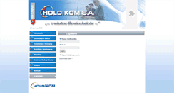 Desktop Screenshot of holdikom.com.pl